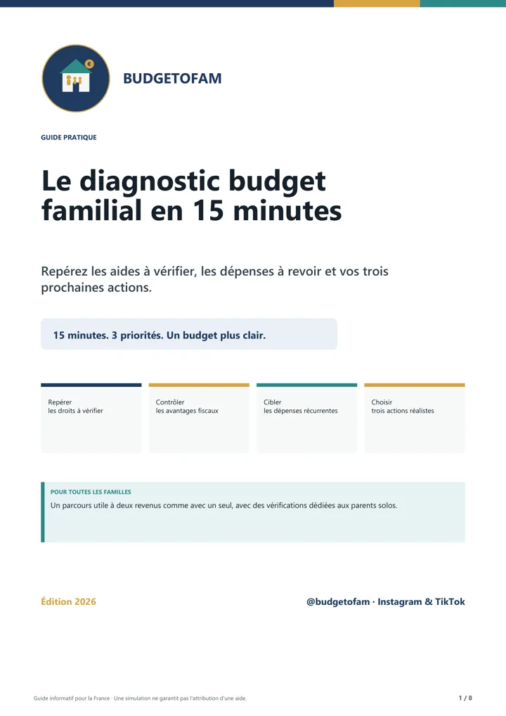 Aperçu de la couverture du guide Budgetofam